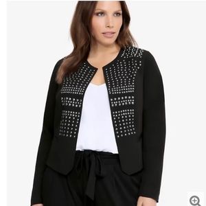 Crop Studded Blazer